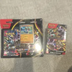 Pokemon TCG Mega Evolution: Pitch Black Booster Bundle - 4 Packs Gyarados - Image 1