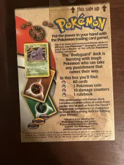 1999 Pokemon Tcg Fossil Bodyguard Them Deck Factory Sealed - Image 2