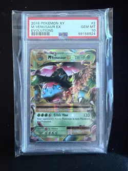 Mega M Venusaur EX 2/108 XY Evolutions Ultra Rare Pokemon TCG 2016 PSA 10 - Image 1