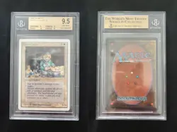 Samite Healer UNLIMITED Mtg MINT Graded BASIC+++ (9/10/10/10) POP 22 - Best one - Image 1