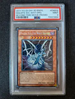 YuGiOh Malefic Blue-Eyes White Dragon YMP1-EN002 Secret Rare PSA 9 - Image 1