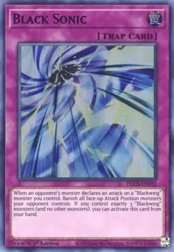 Yugioh Black Sonic DLCS-EN032 1st Edition (BLUE) M/NM - Image 1