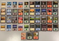 MTG Lot of 413 Early Modern Basic Lands - 8ED, MRD, CHK, 9ED, TSP, 10E, LRW, SHM - Image 1