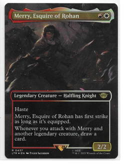 Merry, Esquire of Rohan (Borderless) (Foil) - The Lord of the Rings - MTG - Image 1