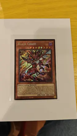 Yu-Gi-Oh! Black Chaos 1st Edition Secret Rare CORI-EN001 NM Card - Image 1