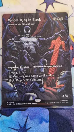 Venom King In Black Skithiry x The Blight Dragon Spider-Man MTG 0022 FULL ART - Image 1