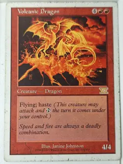 Volcanic Dragon - (MP) 6th Edition Core Set - Magic the Gathering MTG - Image 1