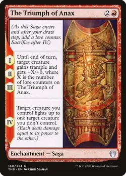 The Triumph of Anax 4x FOIL THB MTG Theros Beyond Death Uncommon MINT red - Image 1