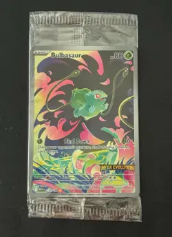 Pokemon TCG: Mega Evolution Bulbasaur Stamped Sealed Promo - 133/132 - Image 1