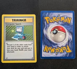 Computer Search 71/102 Rare Base Set Unlimited Pokemon Moderately Played - Image 1