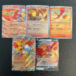 5 Ho-oh pokemon TCG mix Lot Collection set Legendary Bird 🐦‍🔥🔥😍😍 - Image 1