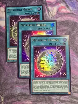 3x Mitsurugi Mirror 1st Edition Ultra Rare L26D-ENM16 Yu-Gi-Oh! - Image 1