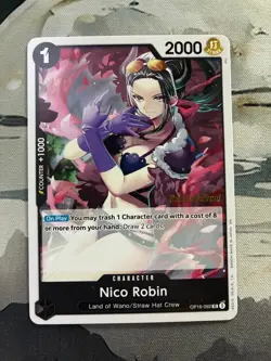 One Piece CCG - Nico Robin OP16-092 (The Time of Battle Release Event Cards) - Image 1