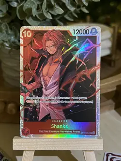 One Piece Shanks OP09-004 SR Foil Emperors in the New World English - Image 1