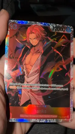 • Shanks • OP09-004 SR Emperors in the New World Holo Foil One Piece TCG NM - Image 1