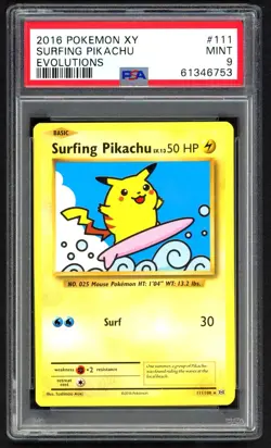 Pokemon Card - PSA 9 Surging Pikachu 111/108 - XY Evolutions - MINT - PSA9 - Image 1