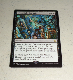 ~1x Moonlight Bargain x1 ~NM~ Commander 2018 C18 Magic the Gathering MTG~ - Image 1