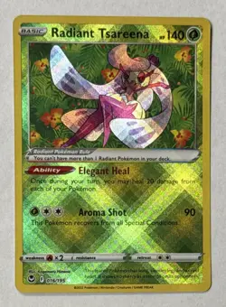 2022 Pokemon TCG Radiant Tsareena Rare SWSH Silver Tempest 016/195 Ungraded - Image 1