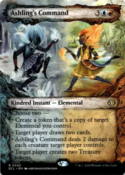MTG Ashling's Command (Showcase) NON FOIL NM R 330 Lorwyn Eclipsed - Image 1