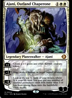 MTG Ajani, Outland Chaperone NON FOIL NM M 4 Lorwyn Eclipsed - Image 1