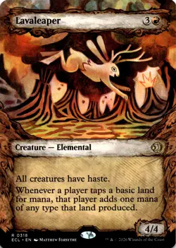 MTG Lavaleaper (Showcase) NON FOIL NM R 318 Lorwyn Eclipsed - Image 1