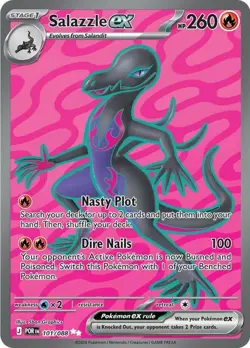 x1 Salazzle ex - 101/088 - Ultra Rare Pokemon ME03 Perfect Order M/NM - Image 1