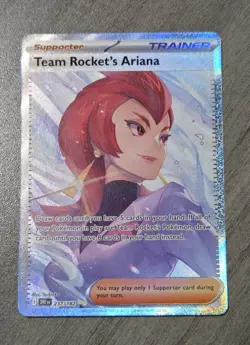 Team Rockets Ariana 237/182 SPECIAL ILLUSTRATION RARE Pokemon Destined Rivals NM - Image 1