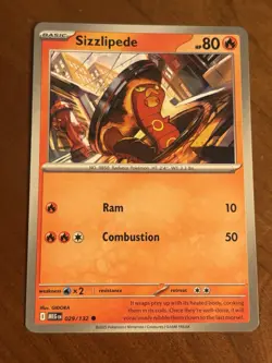 Sizzlipede 029/132 Common Mega Evolution Pokemon Card - Image 1