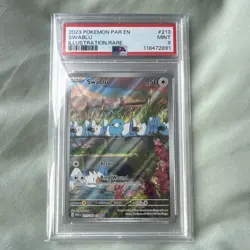 Pokemon Swablu 213/182 SV04 Paradox Rift Illustration Rare Holo PSA 9 EN 2023 - Image 1