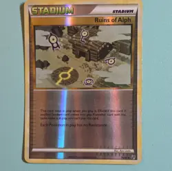 Nintendo Ruins of Alph 76/90 Undaunted Reverse Holo Uncommon Eng 2010 - Image 2