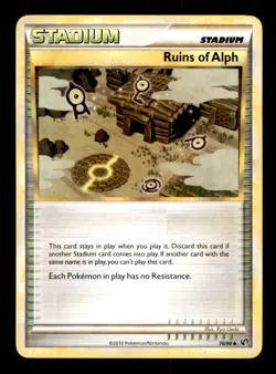 Ruins of Alph 76/90 Uncommon HGSS Undaunted Pokemon Near Mint - Image 1