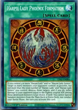 Harpie Lady Phoenix Formation LDS2-EN084 Season 2 Yu-Gi-Oh 1st Edition LP - Image 1