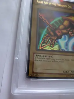 Right Arm of the Forbidden One PSA 9 LOB-122 Yu-Gi-Oh! TCG 2002 Unlimited Holo - Image 4