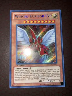 Yu-Gi-Oh! Winged Kuriboh LV9 -LCGX-EN043- Secret Rare- 1st Edition NM! - Image 1