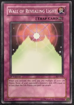 Yugioh Wall of Revealing Light 1st Edition Common AST-050 LP - Image 1
