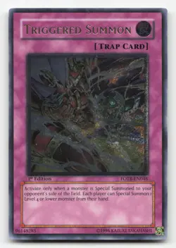 Yugioh Triggered Summon (UTR) FOTB-EN046 Ultimate Rare 1st Edition NM - Image 1
