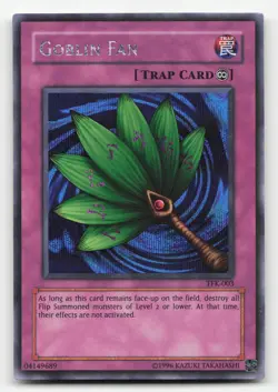 Yugioh Goblin Fan TFK-003 Prismatic Secret Rare Limited Edition LP - Image 1