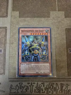 YUGIOH IRONHAMMER THE GIANT HA07-EN034 SUPER 1ST ED NM - Image 1