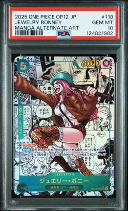 MANGA JEWELRY BONNEY One Piece 2025 OP12 Legacy/Master Japanese #118 PSA 10 - Image 1