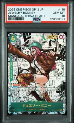 MANGA JEWELRY BONNEY One Piece 2025 OP12 Legacy/Master Japanese #118 PSA 10 - Image 1