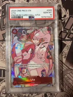 Uta Premium Card Collection OP01-005 PSA 10 One Piece English - Image 1