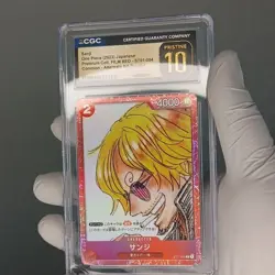 Bandai One Piece Sanji ST01-004 Alt Art Parallel Foil Prestine CGC 10 - Image 1