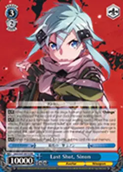 Last Shot, Sinon - SAO/S47-E076 - RR Near Mint Weiss Schwarz Sword Art Online RE - Image 1