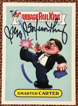 Jeff Foxworthy 2016 Garbage Pail GPK Smarter Carter Signed Auto Autograph Card - Image 1