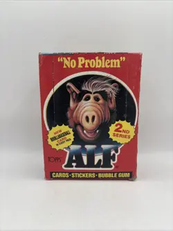 1987 Alf Second Series Vintage Bubble Gum Card Box 48 Packs Topps Original #1 - Image 1