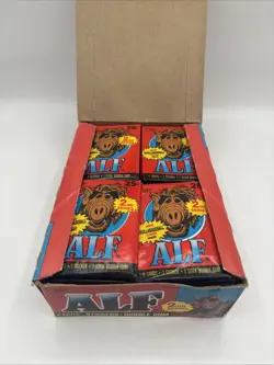 1987 Alf Second Series Vintage Bubble Gum Card Box 48 Packs Topps Original #1 - Image 3