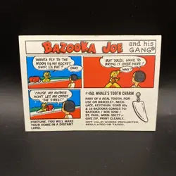 Bazooka Joe Puzzle 1 Card # 450 Whale Tooth Charm a2 - Image 1