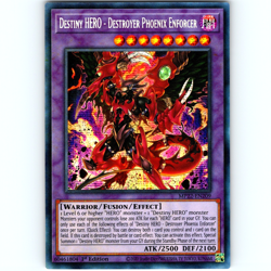 Yugioh Destiny HERO - Destroyer Phoenix Enforcer MP22-EN209 Secret Rare - NM 💎 - Image 1