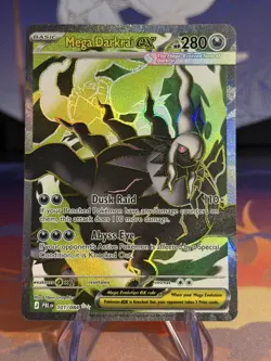 Mega Darkrai Ex 101/84 Pokemon Card Full Art - Pitch Black - NM - Image 1