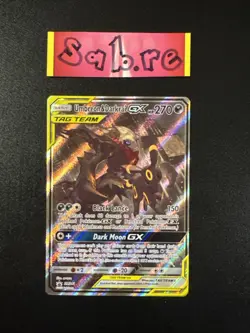 NM/LP Condition Umbreon & Darkrai GX Black Star Promo SM241 Pokemon Card - Image 1